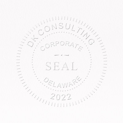 Embossing Corporate Seal Stickers Order Form