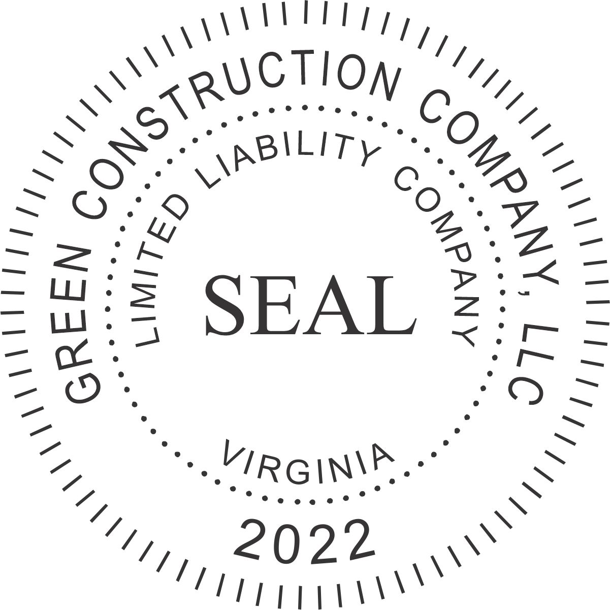 company seal rubber stamp