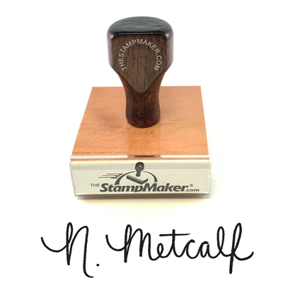 Teacher Name Ink Stamp Signature Calligraphy Selfing-Inking