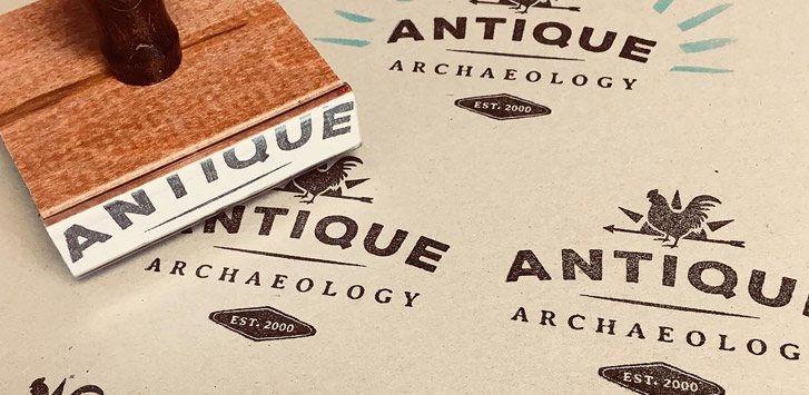 stamped logos for marketing