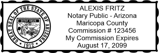 Arizona Maxlight Notary Pocket Stamp