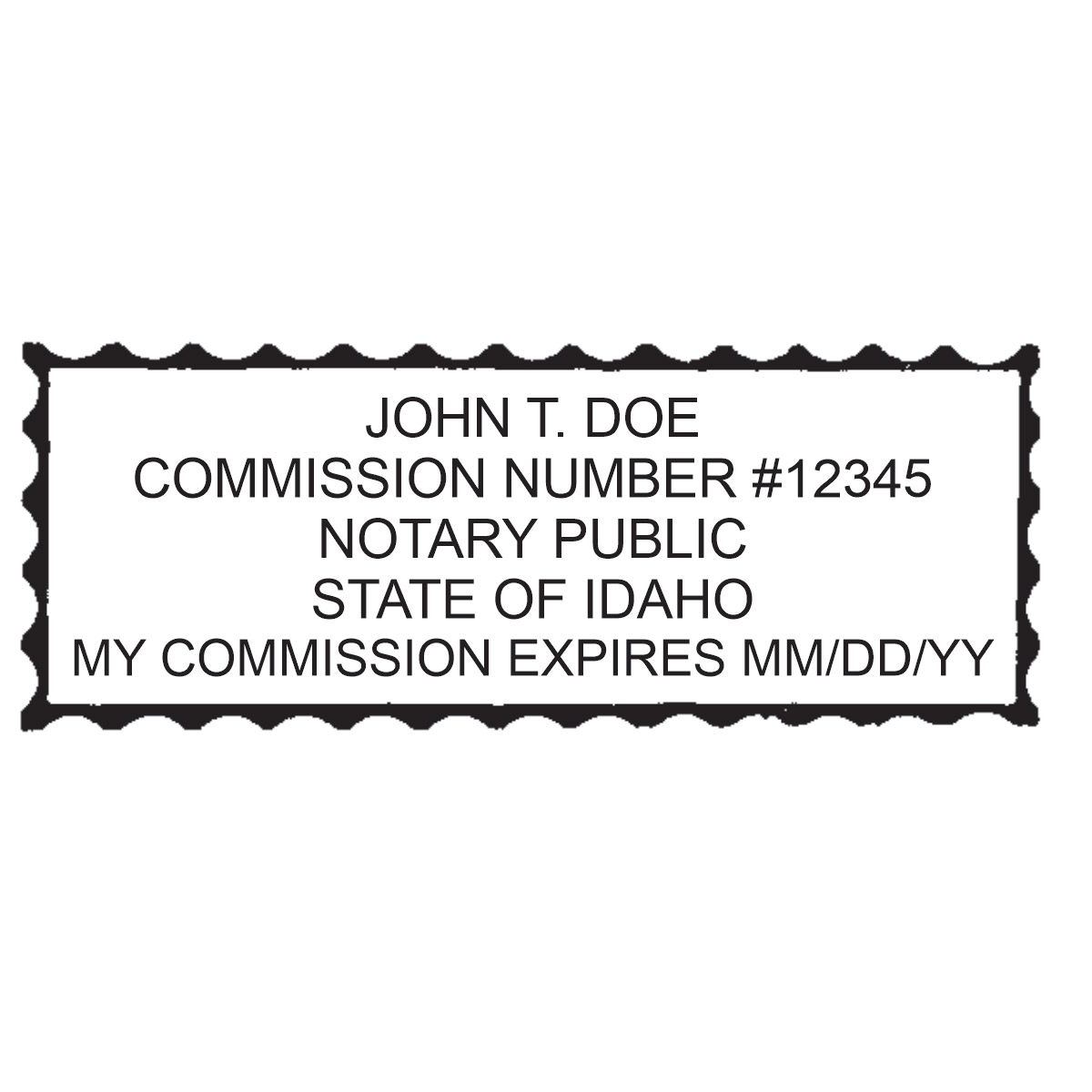 Idaho ML185 Pre Inked Notary Seal Stamp