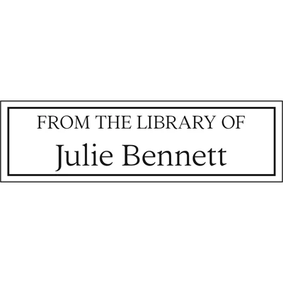 Personalized Book Stamp, From The Library Of Stamp – T926